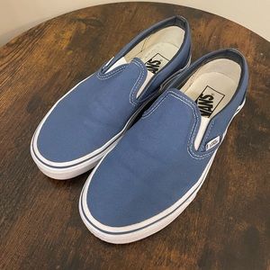 Vans - Classic Blue Slip Ons - size 6.5